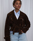 LeDoré Loulou Suede Aviator Jacket