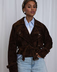 LeDoré Loulou Suede Aviator Jacket
