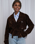 LeDoré Loulou Suede Aviator Jacket