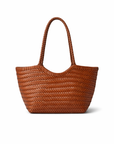 East West Leather Basket Bag