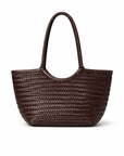 East West Leather Basket Bag