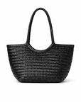 East West Leather Basket Bag