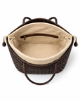 East West Leather Basket Bag