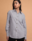 Kānuka Shirt Black Stripe (with Personalised Monogram) - Sweepstake Winners™