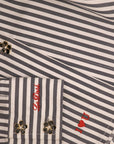 Kānuka Shirt Black Stripe (with Personalised Monogram) - LEDORÉ