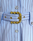 LeDoré Brigitte Shirt Dress Blue Stripe - LEDORÉ