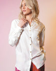 LeDoré Koru Shirt White Silk Twill - LEDORÉ