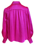 LeDoré Rosette Blouse - Fuchsia Silk - Sweepstake Winners™