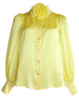 LeDoré Rosette Blouse - Lemon Silk - Sweepstake Winners™