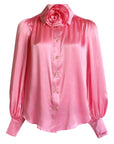 LeDoré Rosette Blouse - Peony Silk - Sweepstake Winners™