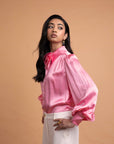 LeDoré Rosette Blouse - Peony Silk - Sweepstake Winners™