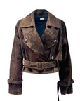LeDoré Loulou Suede Aviator Jacket