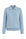Camille Cashmere Polo Sweater in Powder Blue, front view