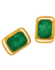 Carrington Stud Earrings in Emerald