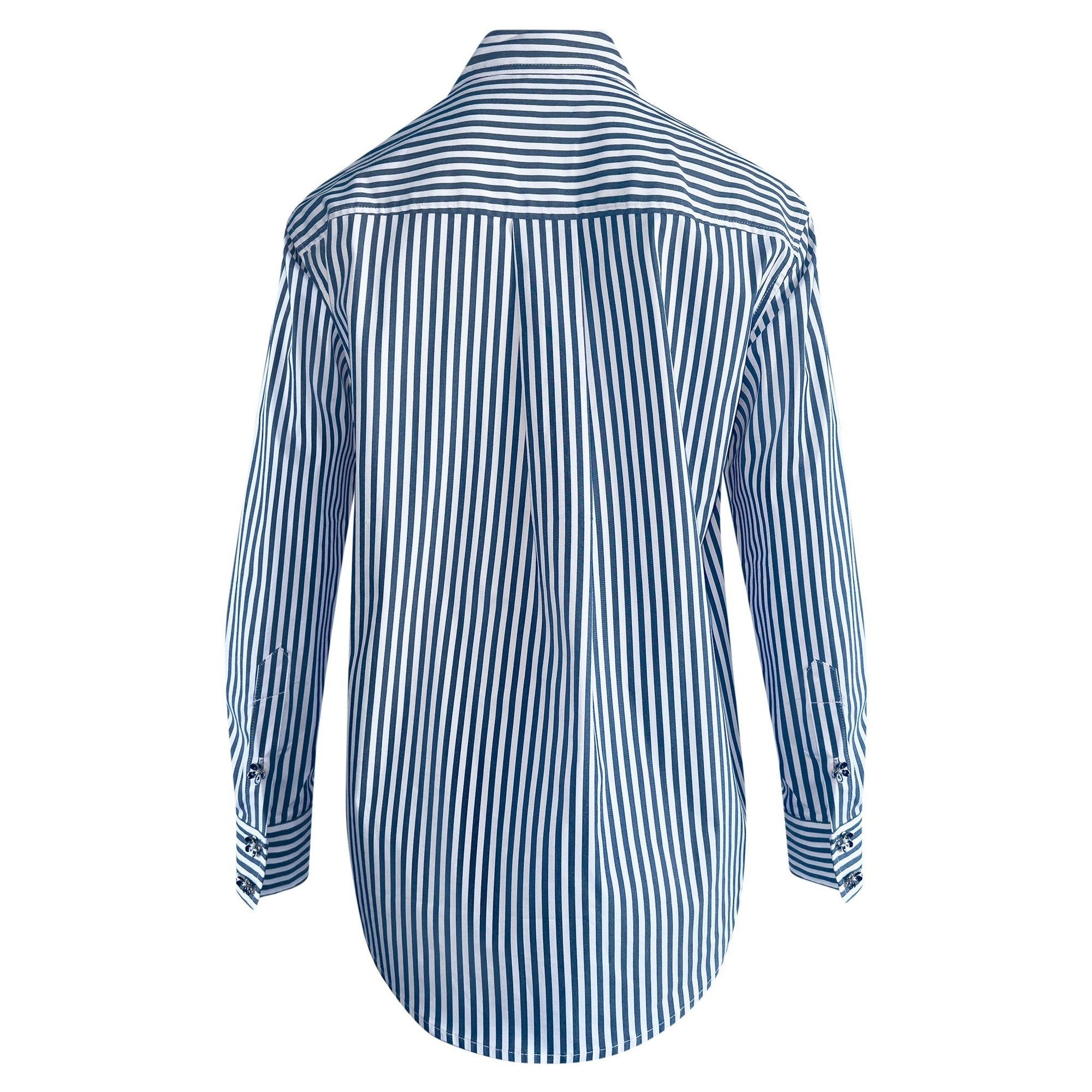 Kānuka Shirt Black Stripe (with Personalised Monogram) - Sweepstake Winners™