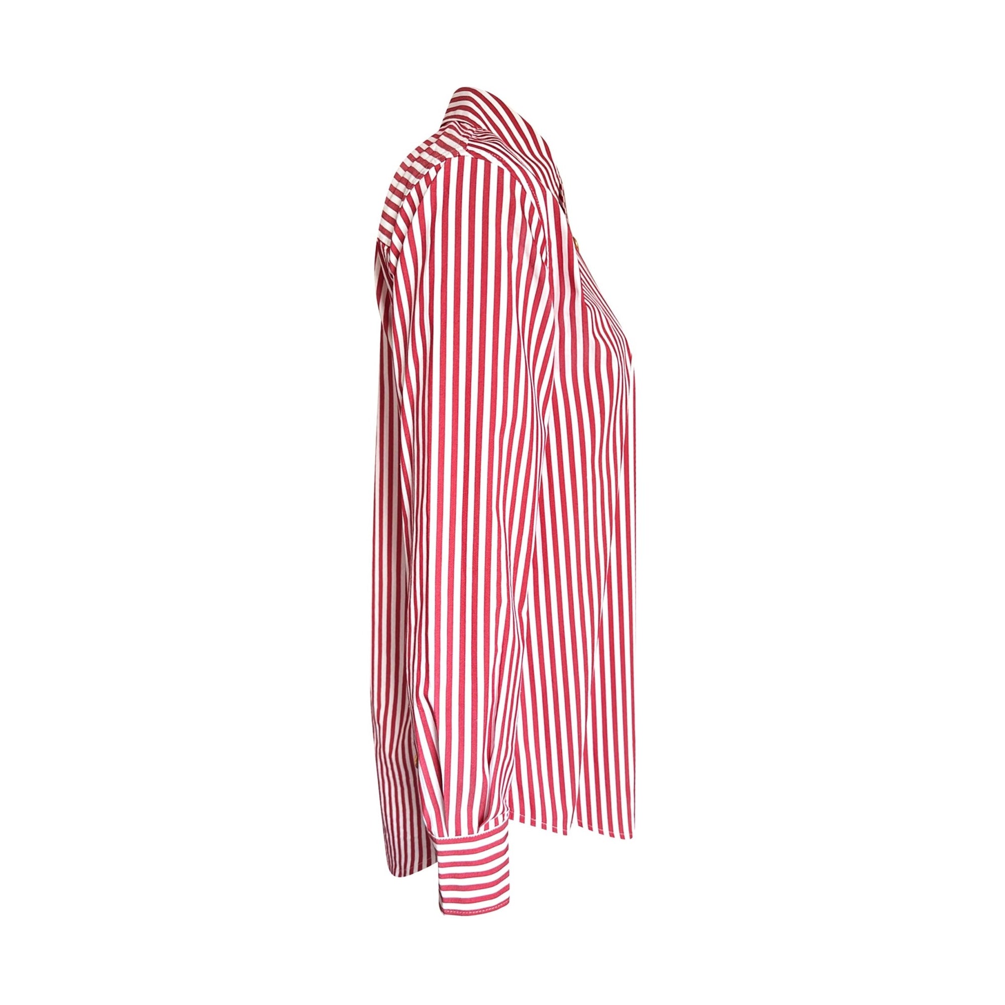 LeDoré Classic Shirt Bordeaux Stripe Cotton - LEDORÉ