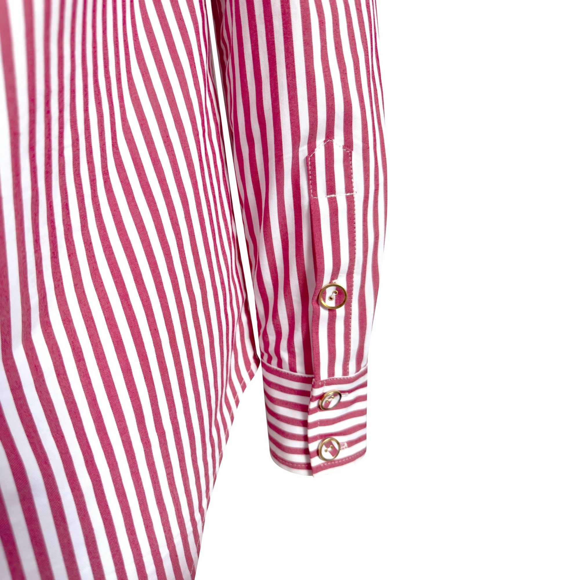 LeDoré Classic Shirt Bordeaux Stripe Cotton - LEDORÉ