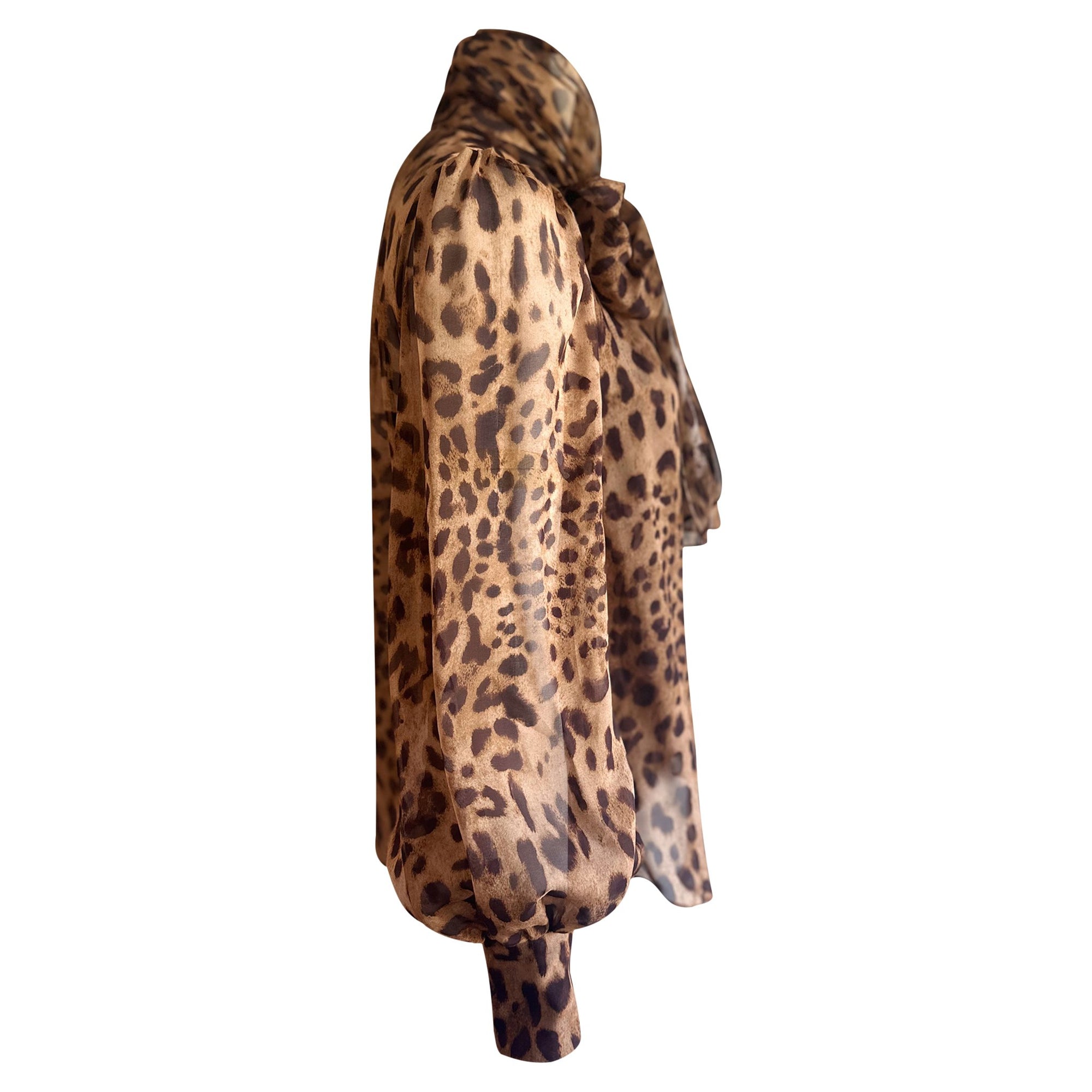 LeDoré Isamaya Pussy Bow Blouse - Leopard - Sweepstake Winners™