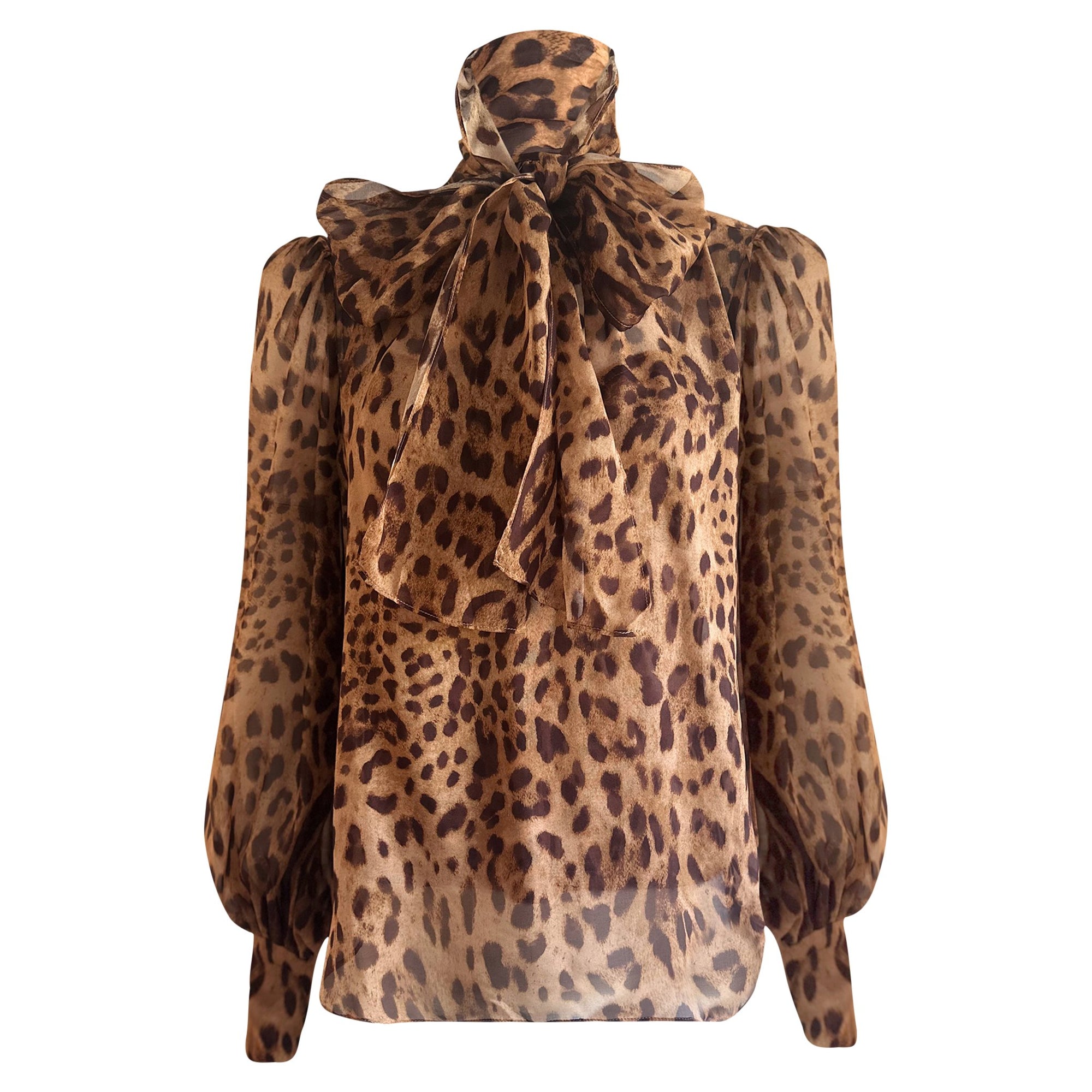 LeDoré Isamaya Pussy Bow Blouse - Leopard - Sweepstake Winners™