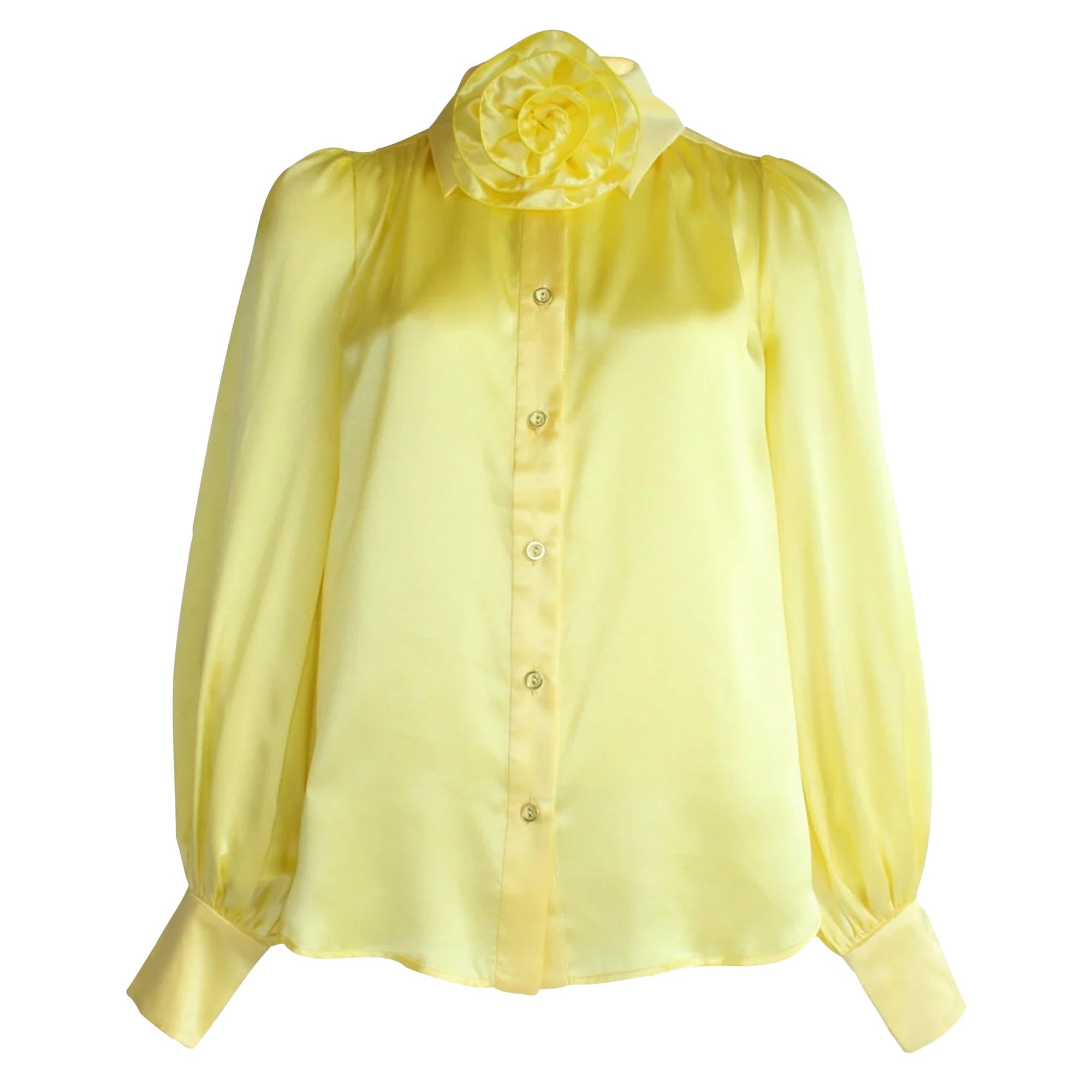 LeDoré Rosette Blouse - Lemon Silk - Sweepstake Winners™