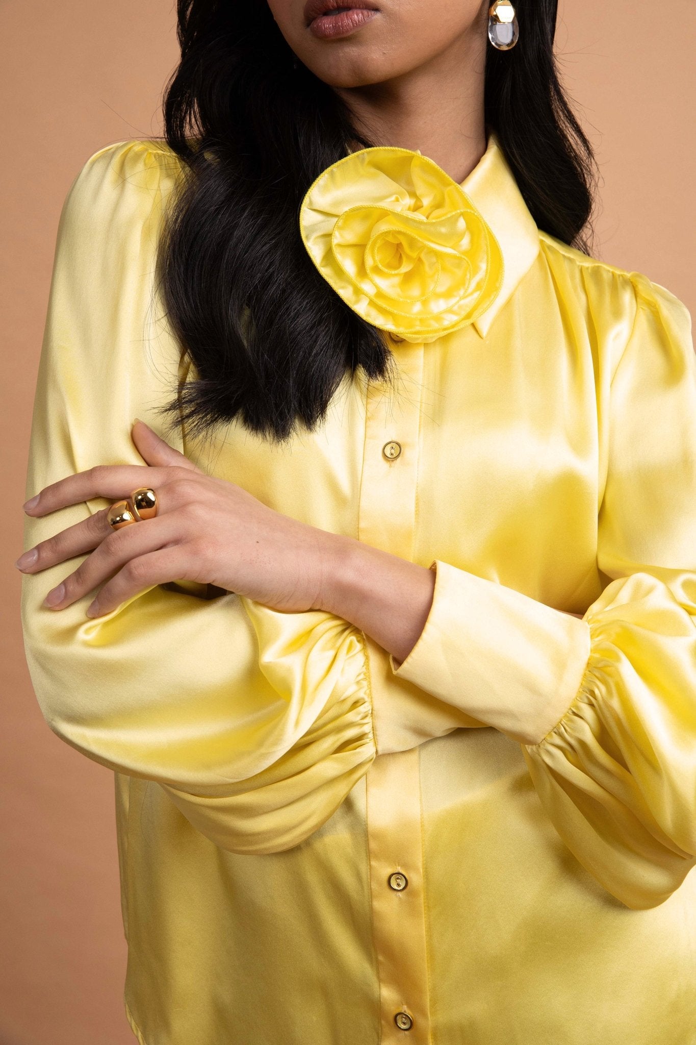 LeDoré Rosette Blouse - Lemon Silk - Sweepstake Winners™