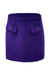 Mabel Tweed Skirt in Purple, front view