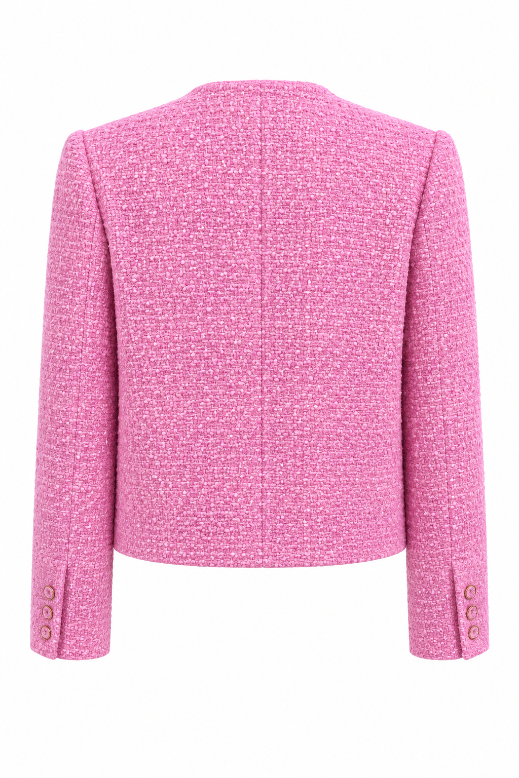 Mabel Jacket Bonbon Pink Tweed back