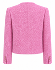Mabel Jacket Bonbon Pink Tweed back