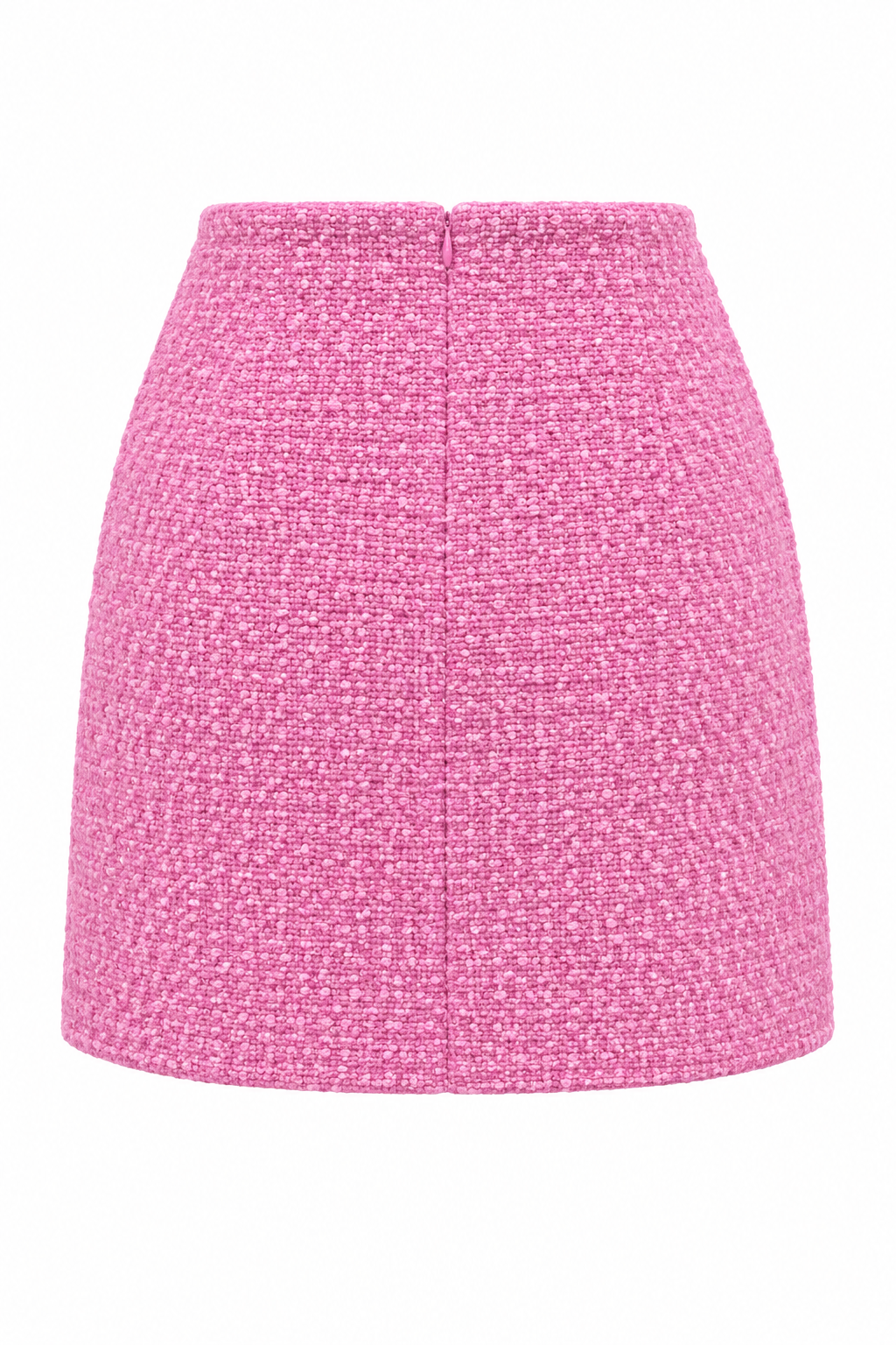 mabel skirt in bonbon pink tweed back