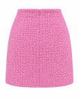 mabel skirt in bonbon pink tweed back