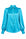 Rosette Silk Blouse in Turquoise, front view
