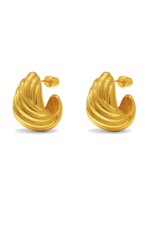 Sade Chunky Gold Hoop Earrings