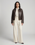 LeDoré Sylvie Lamb Leather Jacket