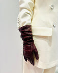 LeDoré Leather Gloves in Bordeaux