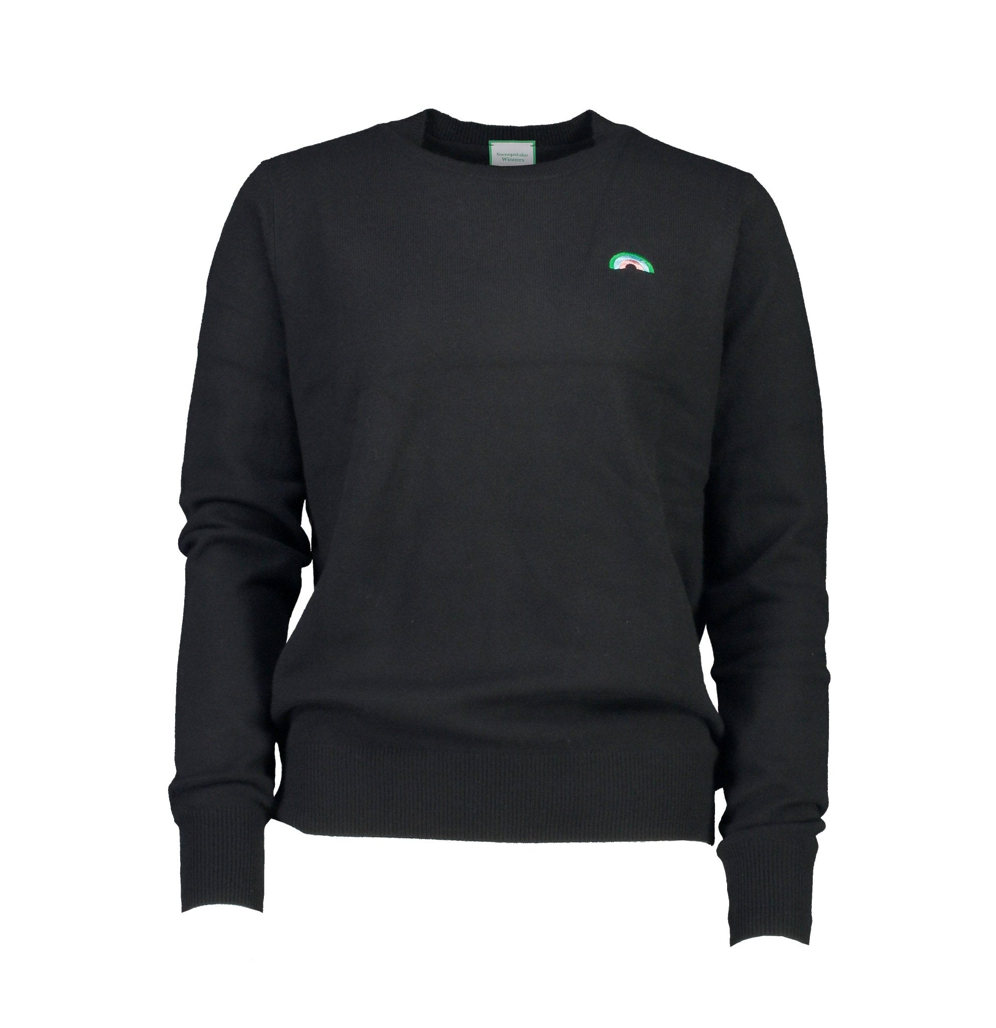Rainbow Cashmere Crew - Licorice - Sweepstake Winners™